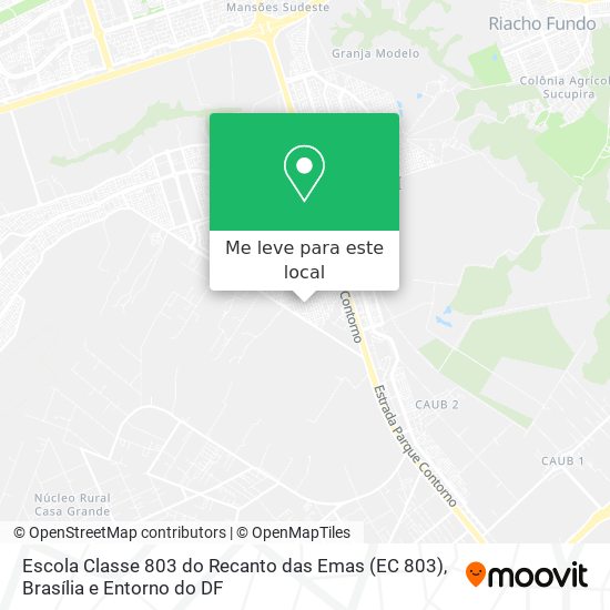 Escola Classe 803 do Recanto das Emas (EC 803) mapa