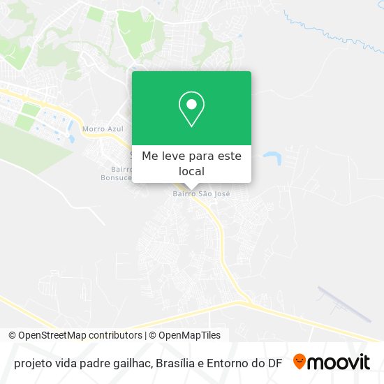 projeto vida padre gailhac mapa