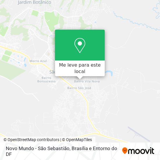 Novo Mundo - São Sebastião mapa