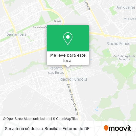Sorveteria só delicia mapa