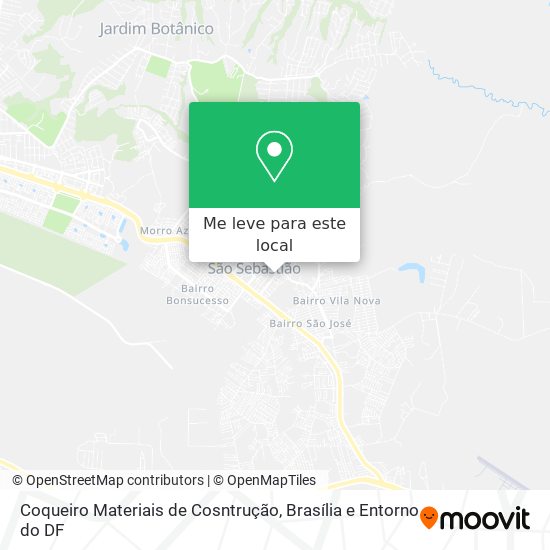 Coqueiro Materiais de Cosntrução mapa