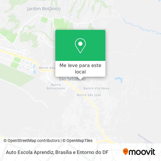 Auto Escola Aprendiz mapa