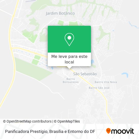 Panificadora Prestígio mapa