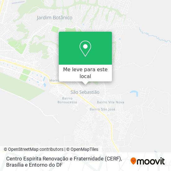 Centro Espírita Renovação e Fraternidade (CERF) mapa