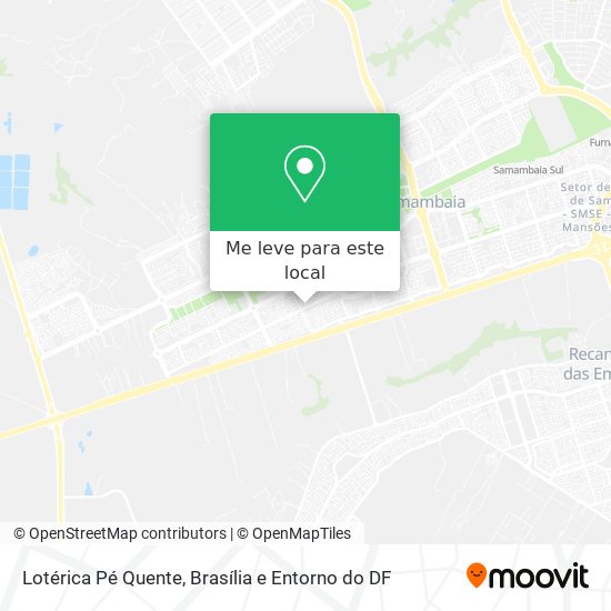 Lotérica Pé Quente mapa