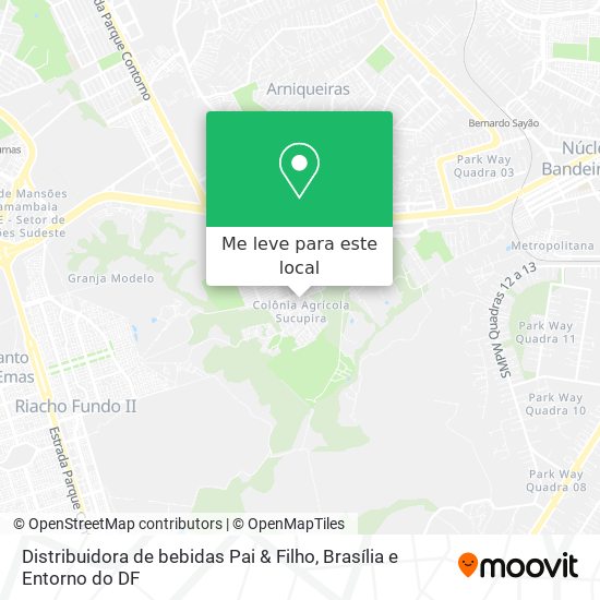 Distribuidora de bebidas Pai & Filho mapa