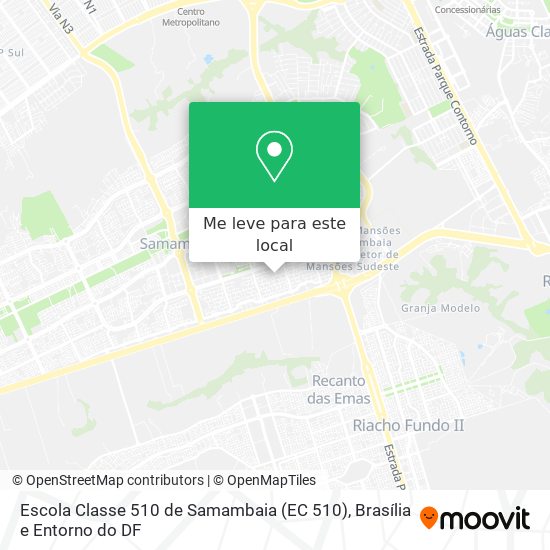 Escola Classe 510 de Samambaia (EC 510) mapa