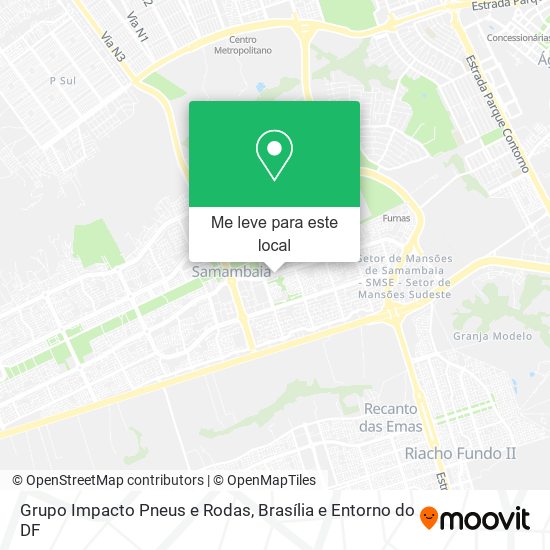 Grupo Impacto Pneus e Rodas mapa