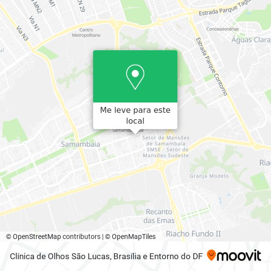 Clínica de Olhos São Lucas mapa