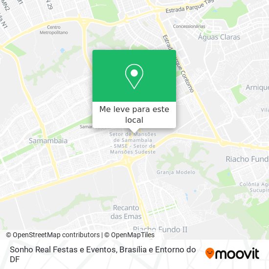 Sonho Real Festas e Eventos mapa