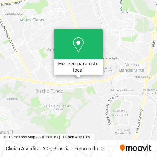 Clínica Acreditar ADE mapa