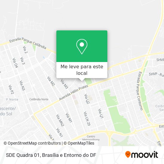 SDE Quadra 01 mapa