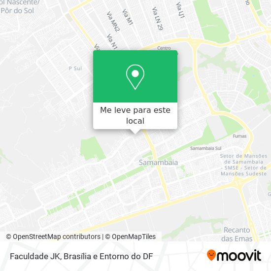 Faculdade JK mapa
