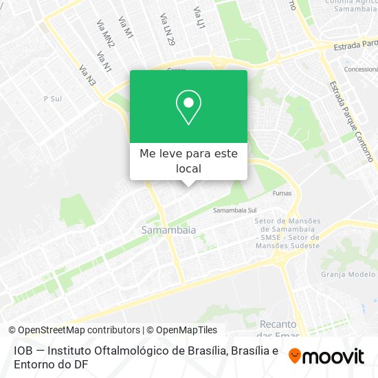 IOB — Instituto Oftalmológico de Brasília mapa
