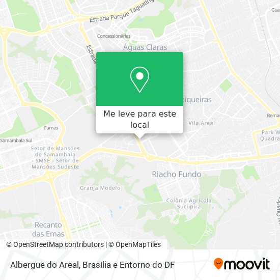 Albergue do Areal mapa