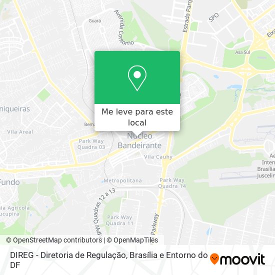 DIREG - Diretoria de Regulação mapa