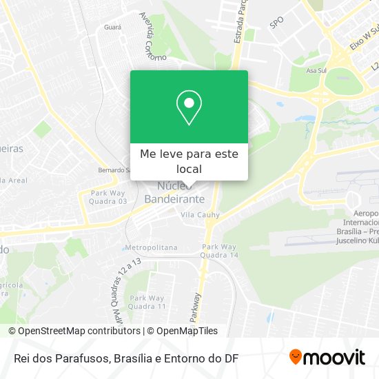 Rei dos Parafusos mapa