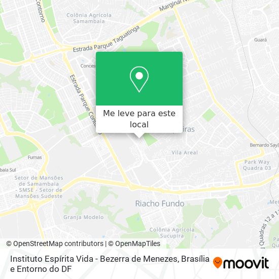 Instituto Espírita Vida - Bezerra de Menezes mapa