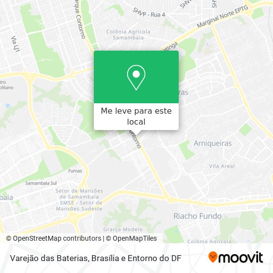 Varejão das Baterias mapa