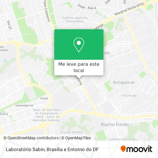 Laboratório Sabin mapa