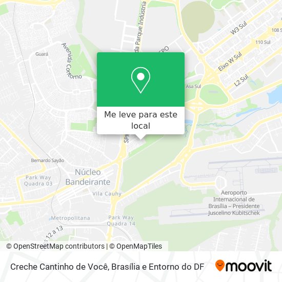 Creche Cantinho de Você mapa