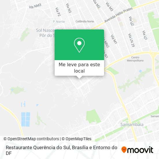 Restaurante Querência do Sul mapa