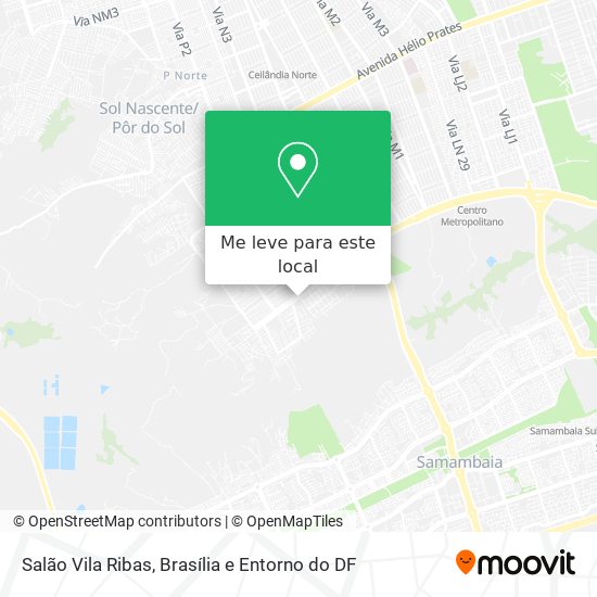 Salão Vila Ribas mapa