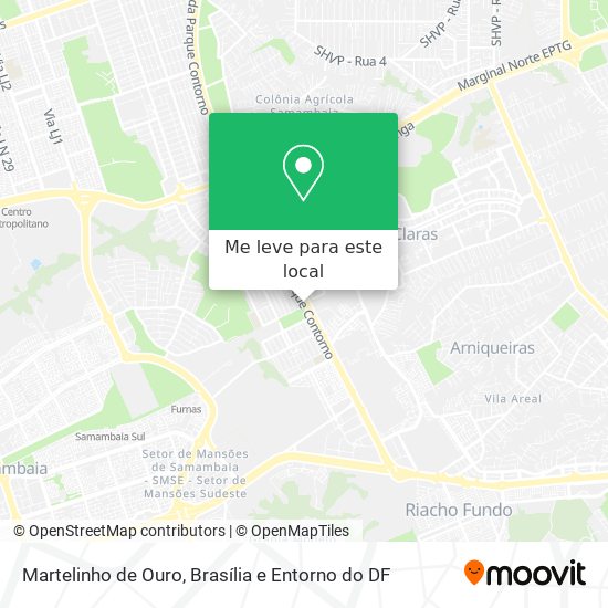 Martelinho de Ouro mapa