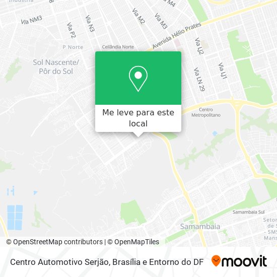Centro Automotivo Serjão mapa
