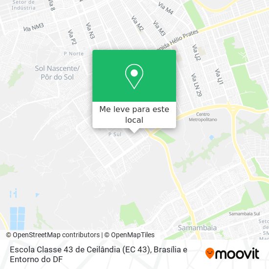 Escola Classe 43 de Ceilândia (EC 43) mapa