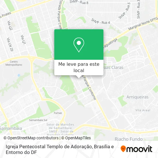 Igreja Pentecostal Templo de Adoração mapa