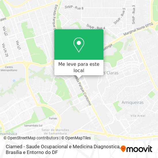 Ciamed - Saude Ocupacional e Medicina Diagnostica mapa