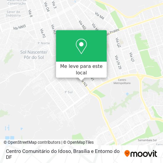 Centro Comunitário do Idoso mapa
