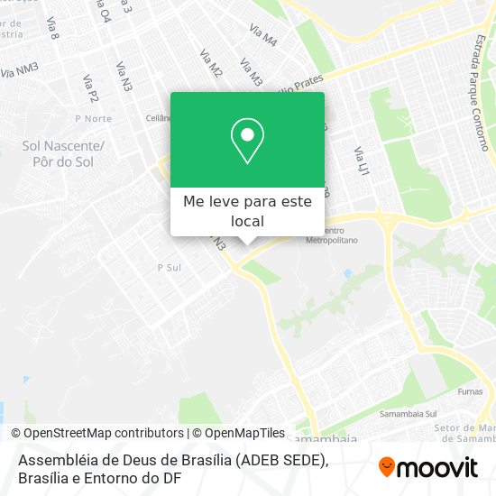 Assembléia de Deus de Brasília (ADEB SEDE) mapa