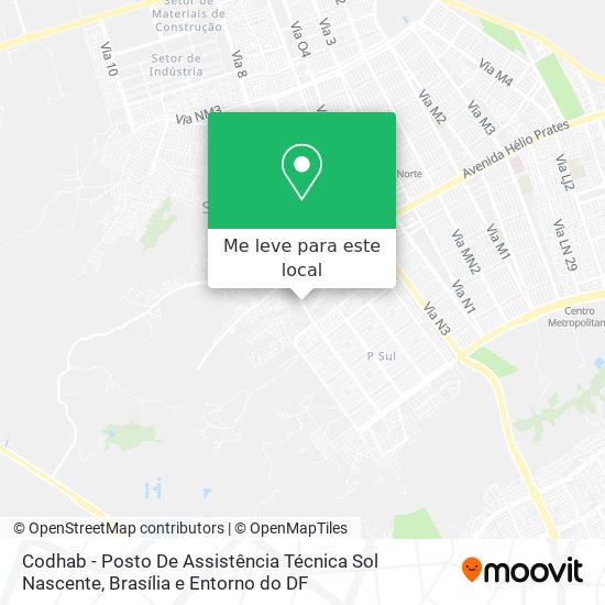 Codhab - Posto De Assistência Técnica Sol Nascente mapa