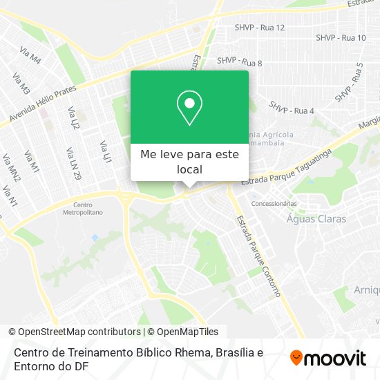 Centro de Treinamento Bíblico Rhema mapa