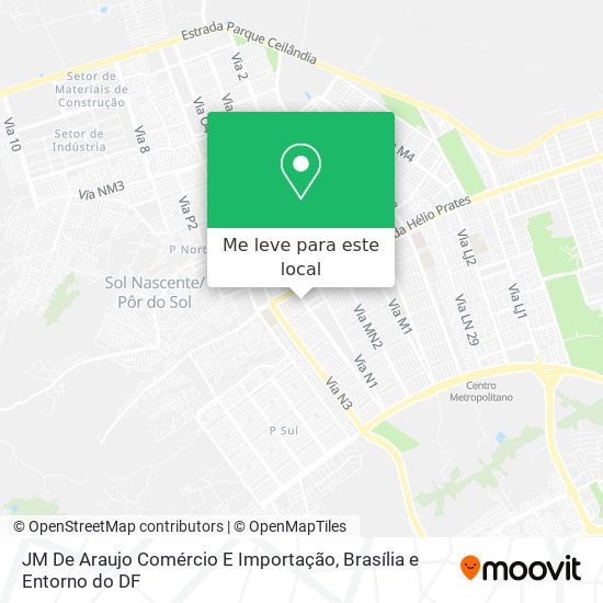 JM De Araujo Comércio E Importação mapa