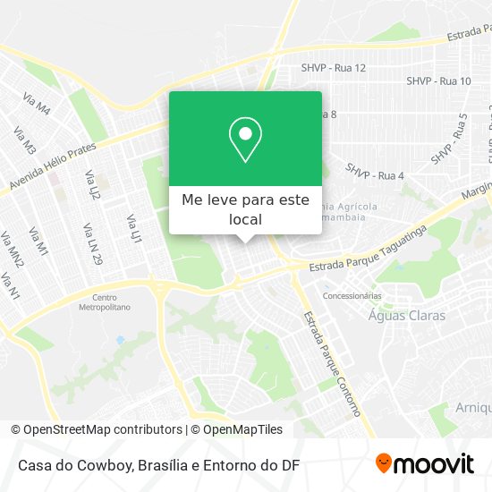 Casa do Cowboy mapa
