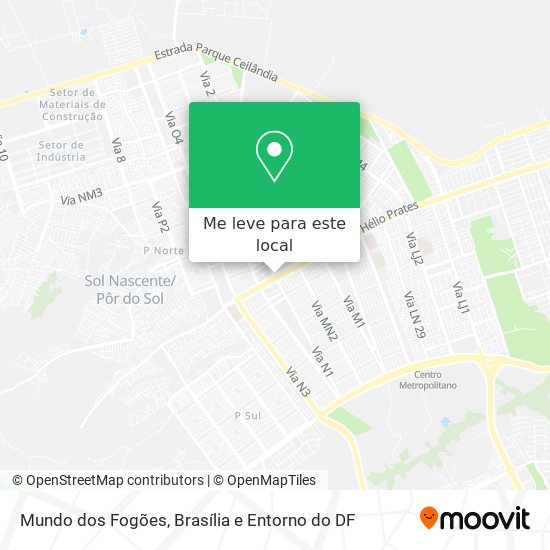 Mundo dos Fogões mapa