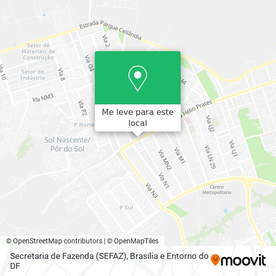 Secretaria de Fazenda (SEFAZ) mapa