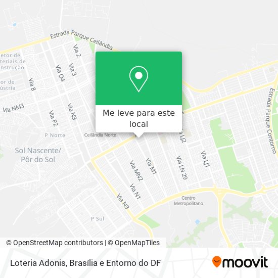 Loteria Adonis mapa