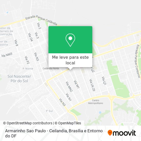 Armarinho Sao Paulo - Ceilandia mapa