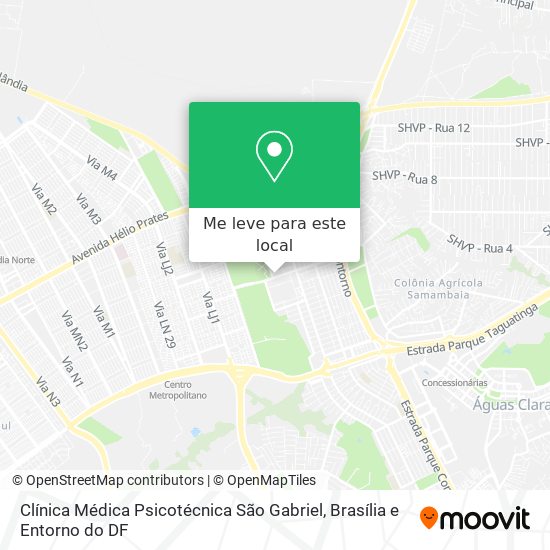 Clínica Médica Psicotécnica São Gabriel mapa