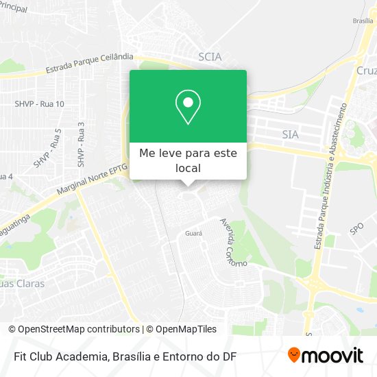 Fit Club Academia mapa