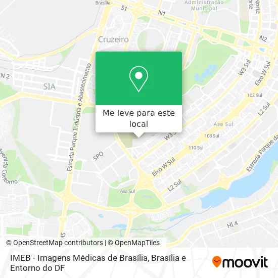 IMEB - Imagens Médicas de Brasília mapa