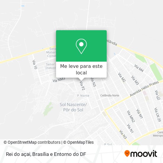 Rei do açai mapa