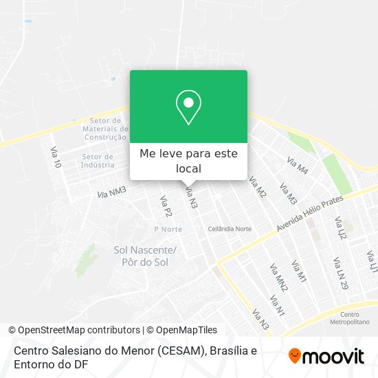 Centro Salesiano do Menor (CESAM) mapa