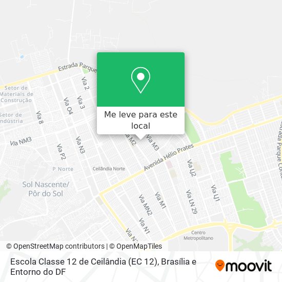 Escola Classe 12 de Ceilândia (EC 12) mapa