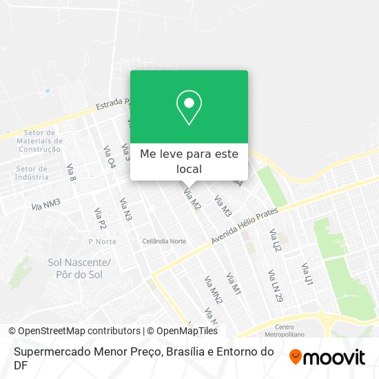 Supermercado Menor Preço mapa