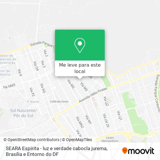 SEARA Espírita - luz e verdade cabocla jurema mapa